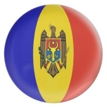 10 inch Plate Moldova Moldovan  flag