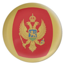 10 inch Plate Montenegro flag