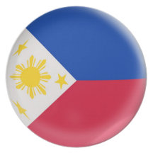 10 inch Plate Philippines flag