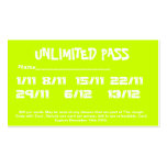 10 PASS BUSINESS CARD