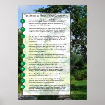 10 Steps to Boost Your Creativity Posters