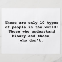 10 Types of People Flyers