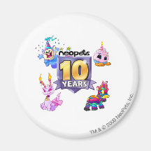 10th Birthday Logo Refrigerator Magnet
