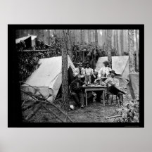 114th Infantry Officers Playing Cards 1864 Poster