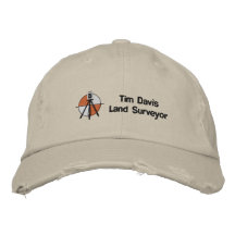 120971495649248493, Tim DavisLand Surveyor Embroidered Baseball Caps