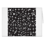 123 ABSTRACT STARS BLACK SPACE UNIVERSE RANDOM CON GREETING CARD