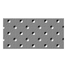 126 EMBOSSED BLACK WHITE GREY GRAY DOTS BUSINESS T PHOTO CARDS