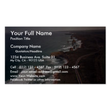 12 Apostles rock formation, Victoria, Australia Business Card Template