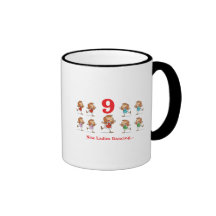 12 days nine ladies dancing mugs
