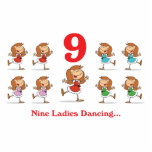 12 days nine ladies dancing photo sculpture