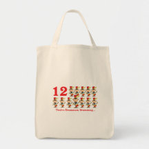 12 days twelve drummers drumming bags