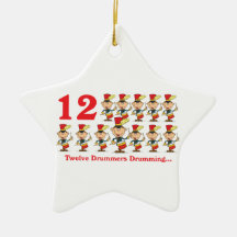 12 days twelve drummers drumming christmas ornaments
