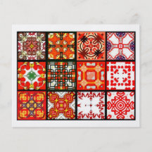 12 Different Tea Bag Tiles - Origami Folding Flyer Design
