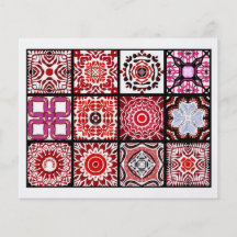 12 Different Tea Bag Tiles - Origami Folding Personalized Flyer