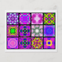 12 Different Tea Bag Tiles - Origami Folding Full Colour Flyer