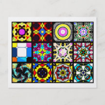 12 Different Tea Bag Tiles - Origami Folding Full Color Flyer