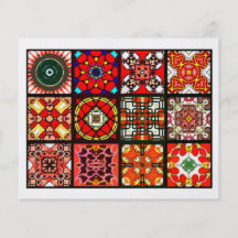 12 Different Tea Bag Tiles - Origami Folding Personalised Flyer