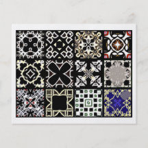 12 Different Tea Bag Tiles - Origami Folding Flyer