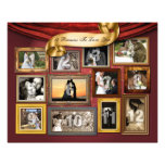 12 Hearts Wedding Poster Photo Enlargement