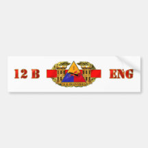 12B 1st Armoured Division Bumper Sticker