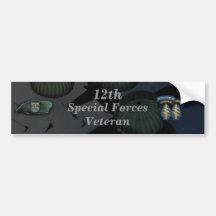 12th special forces veterans day Bumper Sticker