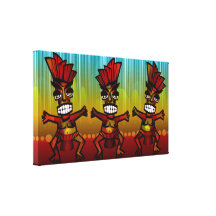 1312743176_Vector_Clipart Hawaiian Tiki men Canvas Prints