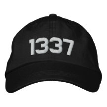1337 Cap Embroidered Hat