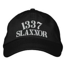 1337, SLAXXOR HAT EMBROIDERED BASEBALL CAPS