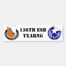 136th ESB TXARNG Bumper Stickers