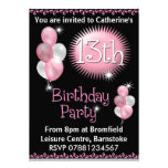13th Birthday Party Invitation
