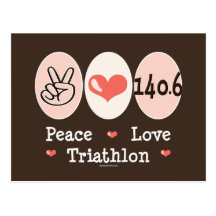 140.6 Peace Love Triathlon Postcard