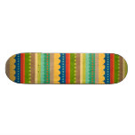 1443_stripes COLORFUL PATTERN STRIPES POLKADOTS CI Skateboard Decks