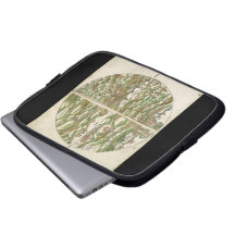 1475 Oldest Known Woodcut World Map Laptop Computer Sleeve