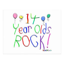 14 Year Olds Rock ! Postcards