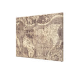 1507 Martin Waldseemuller World Map Gallery Wrapped Canvas