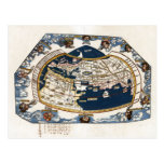 1535 World Map Post Card