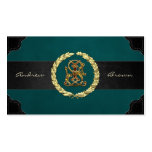 [154] JS & SJ Monogram [Gold] Business Card Templates