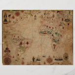 1633 Atantic Ocean Portolan Chart - Pascoal Roiz Flyer
