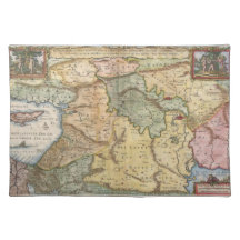 1657 Visscher Map of the Holy Land Place Mat