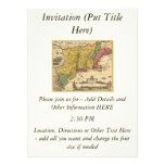 1685 Map - New Belgium, The New World, New England Personalised Announcements