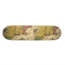 1685 Map - New Belgium, The New World, New England Skateboards
