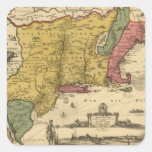 1685 Map - New Belgium, The New World, New England Sticker
