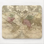 1690 Guillaume Old World Map Mousepads