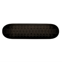 16 Bone Heads on a Live Guys Bone Black Plank Skate Decks