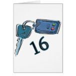 16th Birthday Keys Gifts Cards