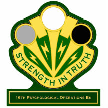 16th Psychological Operations Battalion DUI Cut Outs