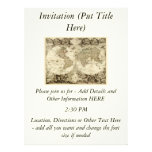 1708 World Map by Jean Baptiste Nolin Invitations