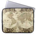 1708 World Map by Jean Baptiste Nolin Computer Sleeve