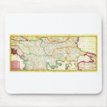 1738 Ratelband Map of the Balkans Bosnia Serbia Mousepad