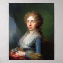 1795 - Portrait of Empress Elisabeth Alexeievna Poster